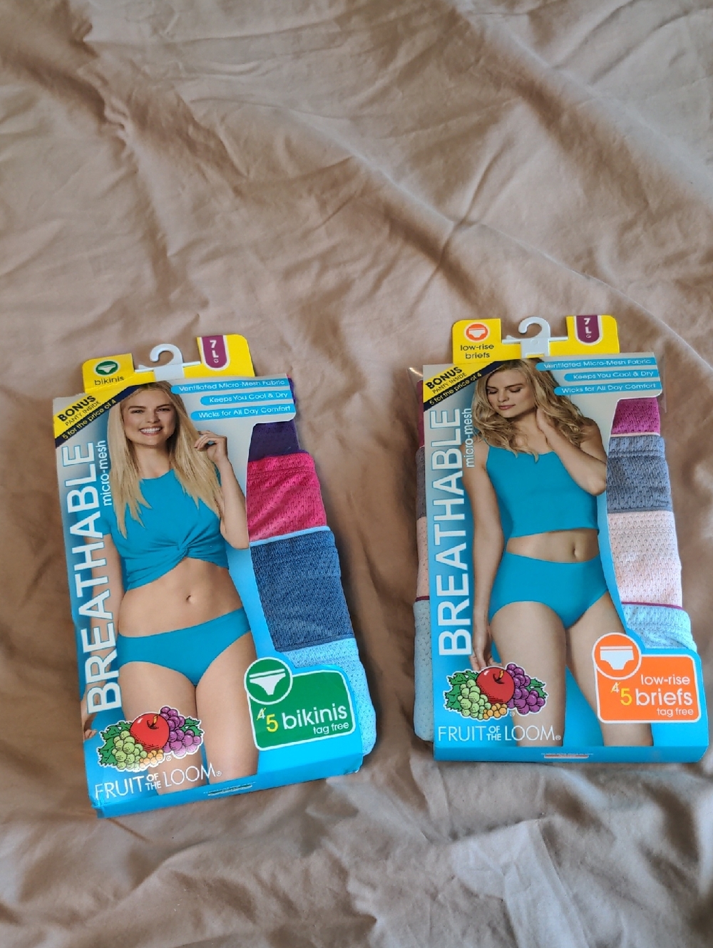 NWT Fruit Of The Loom Micro-Mesh Panties